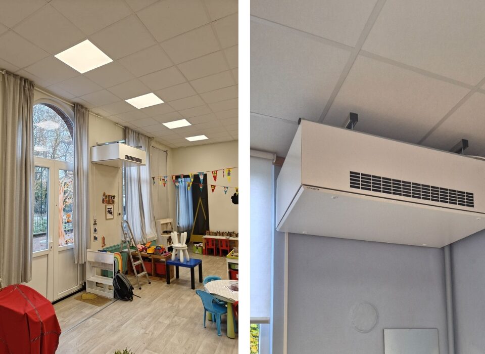 ventilatiesysteem school, gedecentraliseerd ventilatiesysteem, decentraal ventilatiesysteem, gedecentraliseerde ventilatie, ventilatie kantoorgebouw, ventilatie school, ventilatie schoolgebouw
