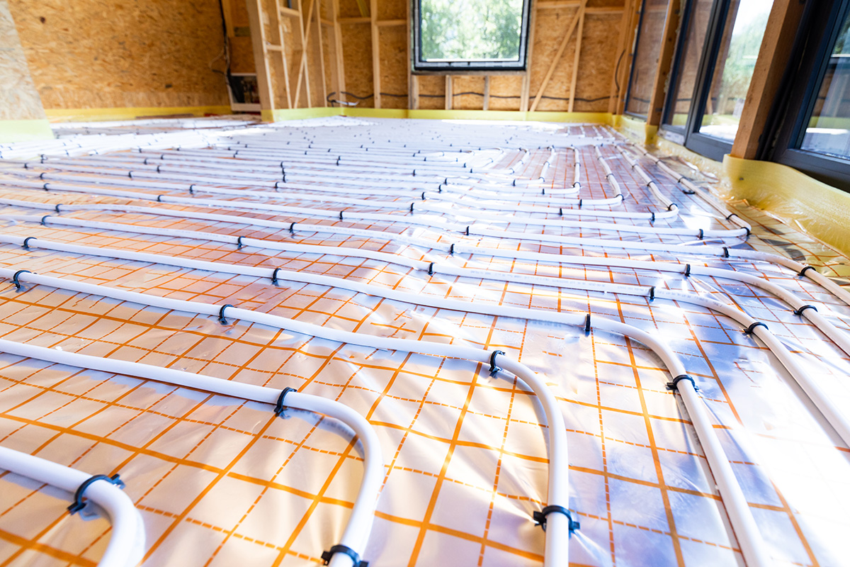 warmtepomp vloerverwarming warmtepomp met vloerverwarming vloerverwarming en warmtepomp lage temperatuur verwarming geothermische vloerverwarming lucht-water warmtepomp en vloerverwarming warmtepomp combinatie vloerverwarming energiezuinig verwarmen