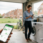 Energiemanagementsysteem dat zonnepanelen, thuisbatterij en laadpaal van een woning slim aanstuurt