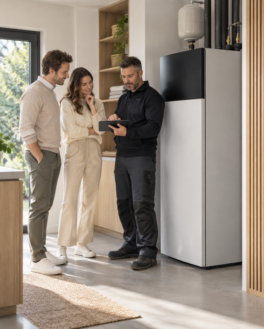 warmtepomp installateur uitleg toestel